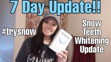 SNOW TEETH WHITENING 7 DAY UPDATE  ||  IS IT WORTH THE PRICE?  ||  HONEST RESULTS!