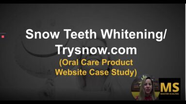 Trysnow.com / Snow Teeth Whitening (Oral Care Product Website Case Study)
